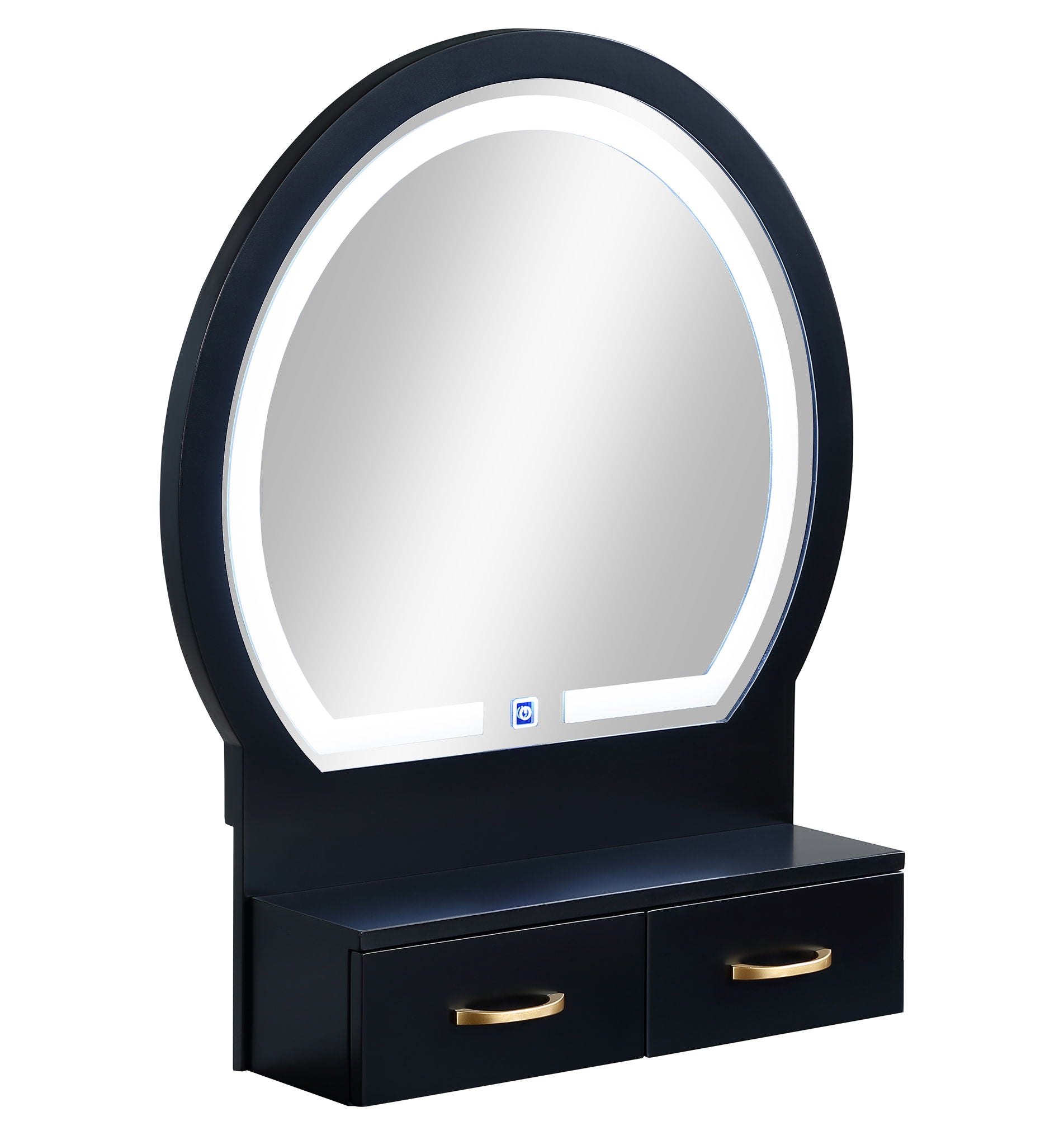 CECILIA VANITY TABLE & STOOL-BLACK