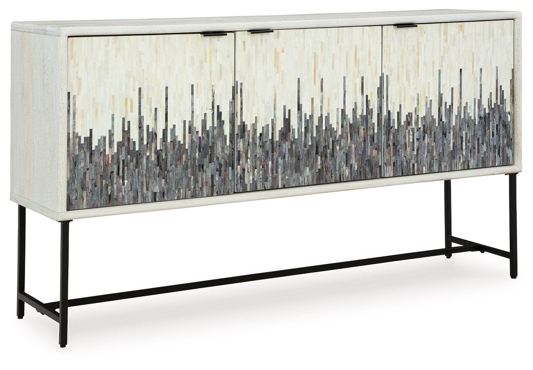 Freyton - Accent Cabinet - White / Gray