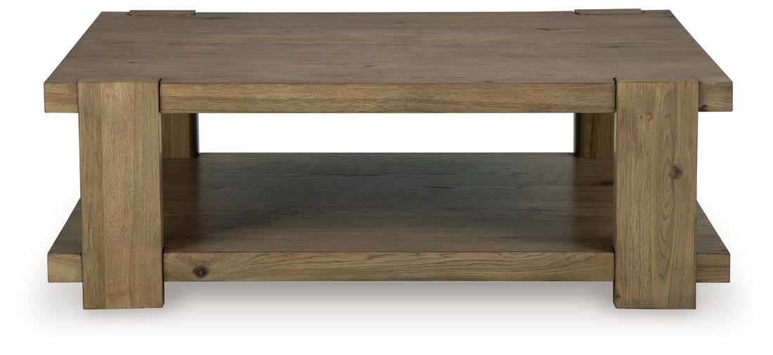 Flangren - Rectangular Cocktail Table - Light Brown