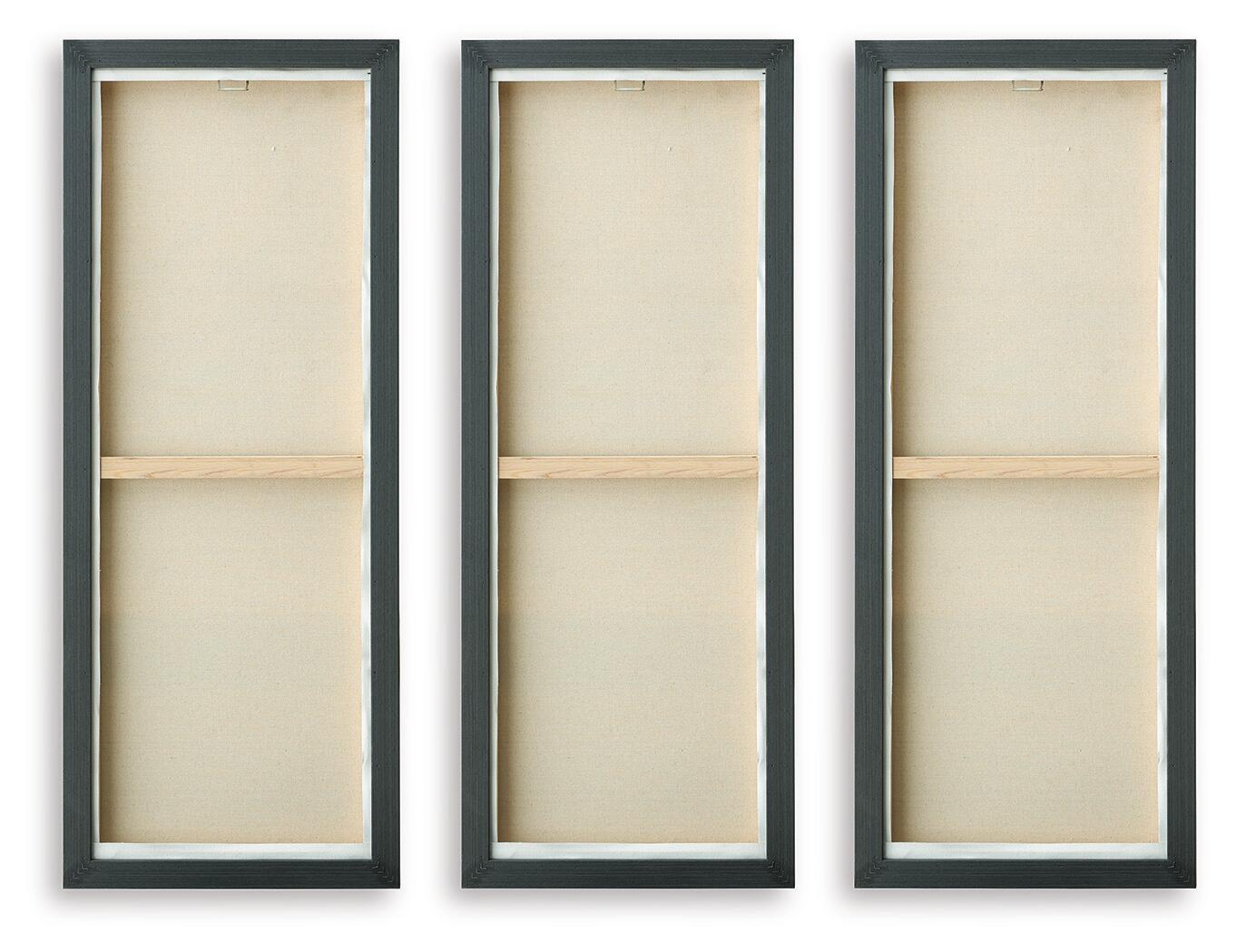Larrondale - Wall Art Set (Set of 3) - Black / Gray / Brown