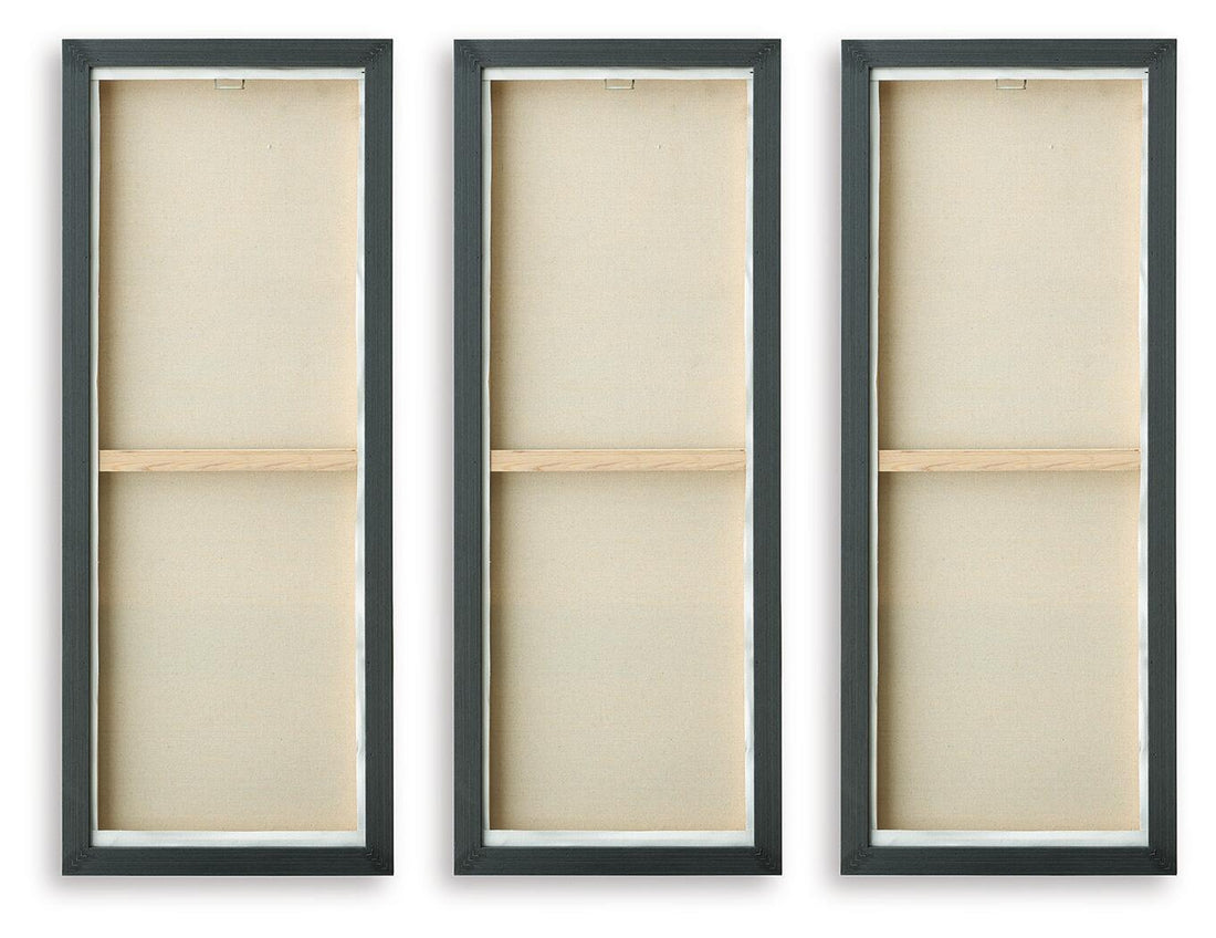 Larrondale - Wall Art Set (Set of 3) - Black / Gray / Brown