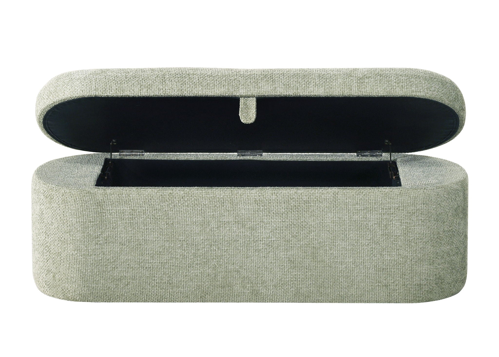 PHILIPA STORAGE BENCH-L.GREEN TWEED