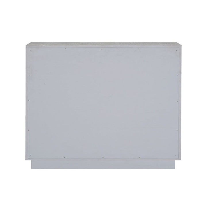 Anpu - Console Cabinet - Silver Faux Crocodile Skin