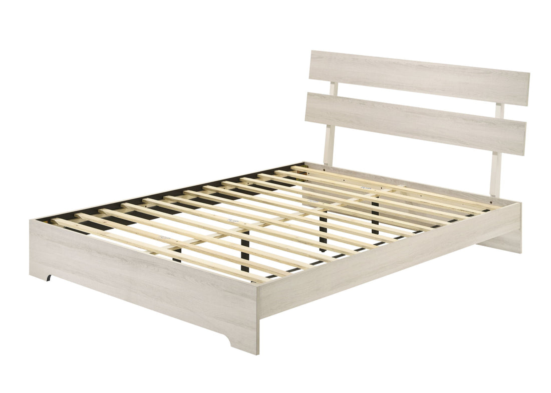 ATTICUS QUEEN PLATFORM BED IN 1 BOX WHITE