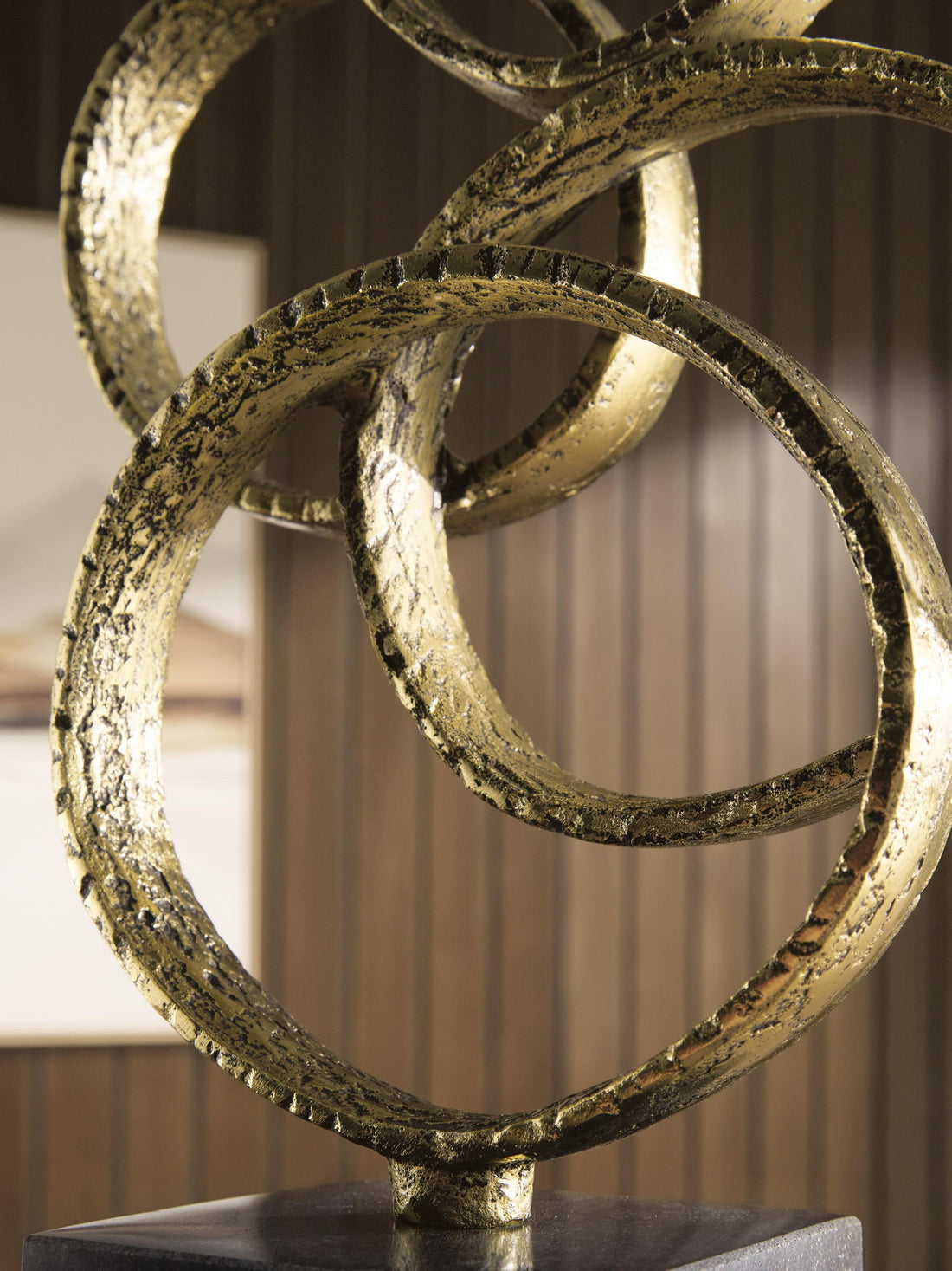 Wellcott - Sculpture - Gold Finish / Black