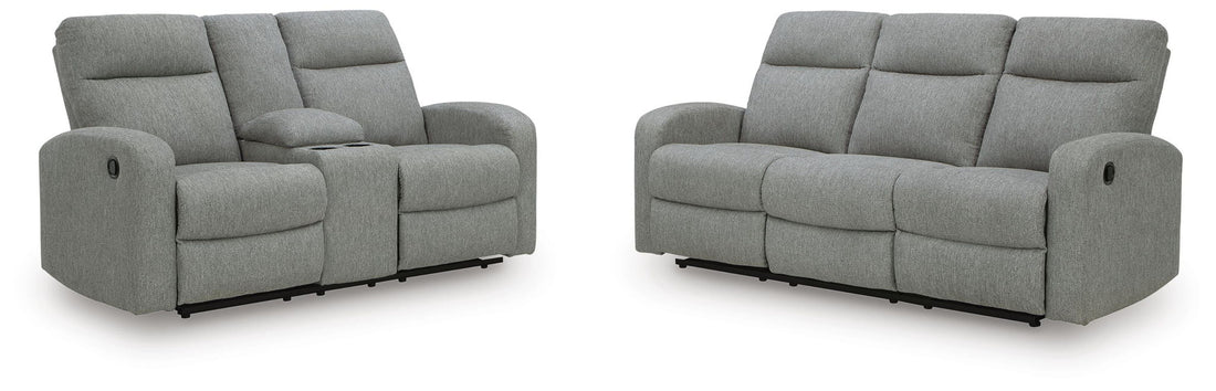 Gauntlet - 2 Pc. - Reclining Sofa And Loveseat - Sterling