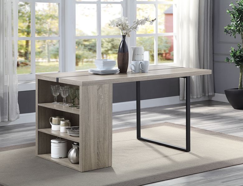 Patwin - Dining Table - Gray Oak & Black