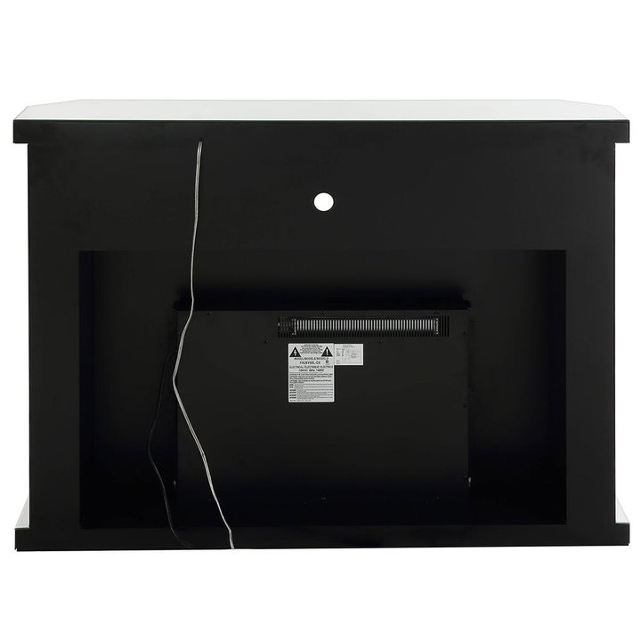 Noralie - 51" Fireplace With LED - Mirrored & Faux Diamonds