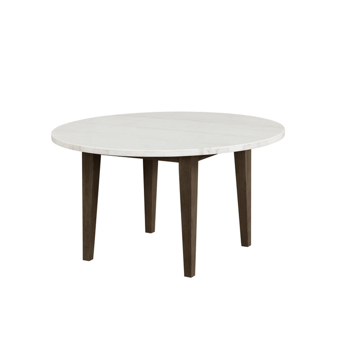 Mesa de comedor redonda con tablero de mármol Essence de 54"