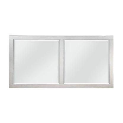 Varian - Dining Table (78"L) - Mirrored & Antique Platinum