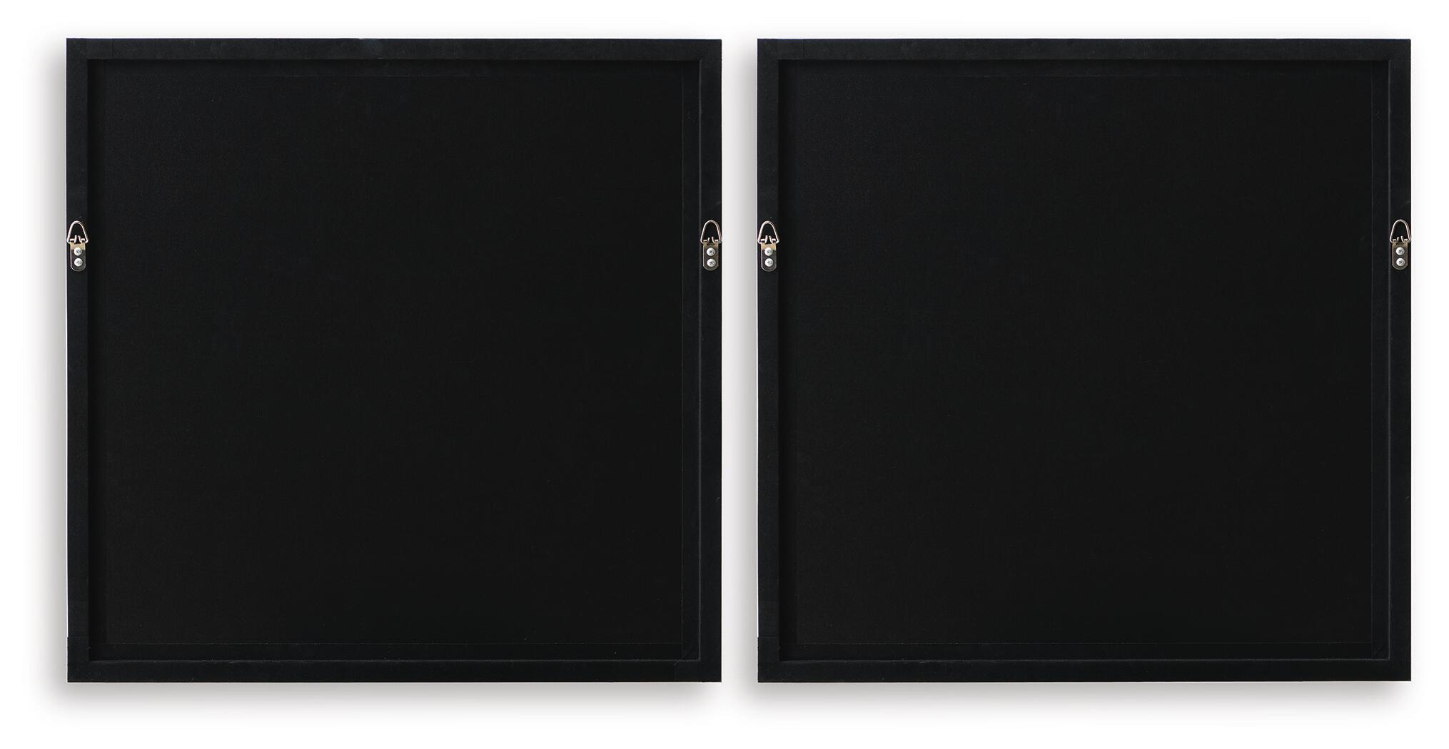 Downyard - Wall Art Set (Set of 2) - Black / Beige