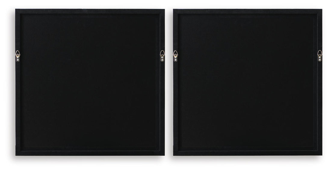 Downyard - Wall Art Set (Set of 2) - Black / Beige