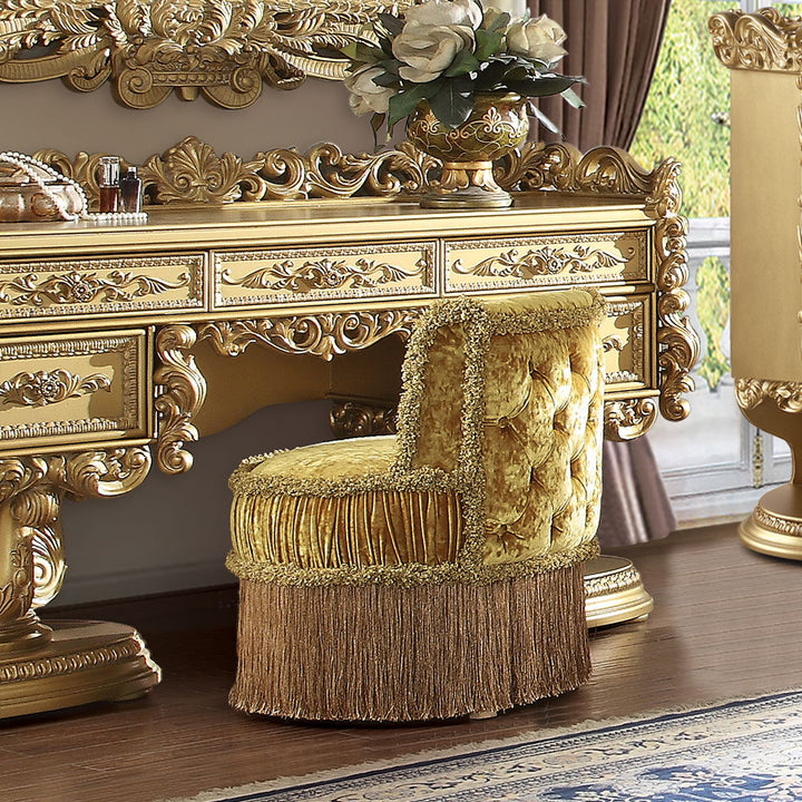 Bernadette - Vanity Stool - Gold