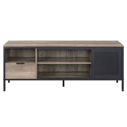 Nantan - 21" TV Stand - Rustic Oak & Black