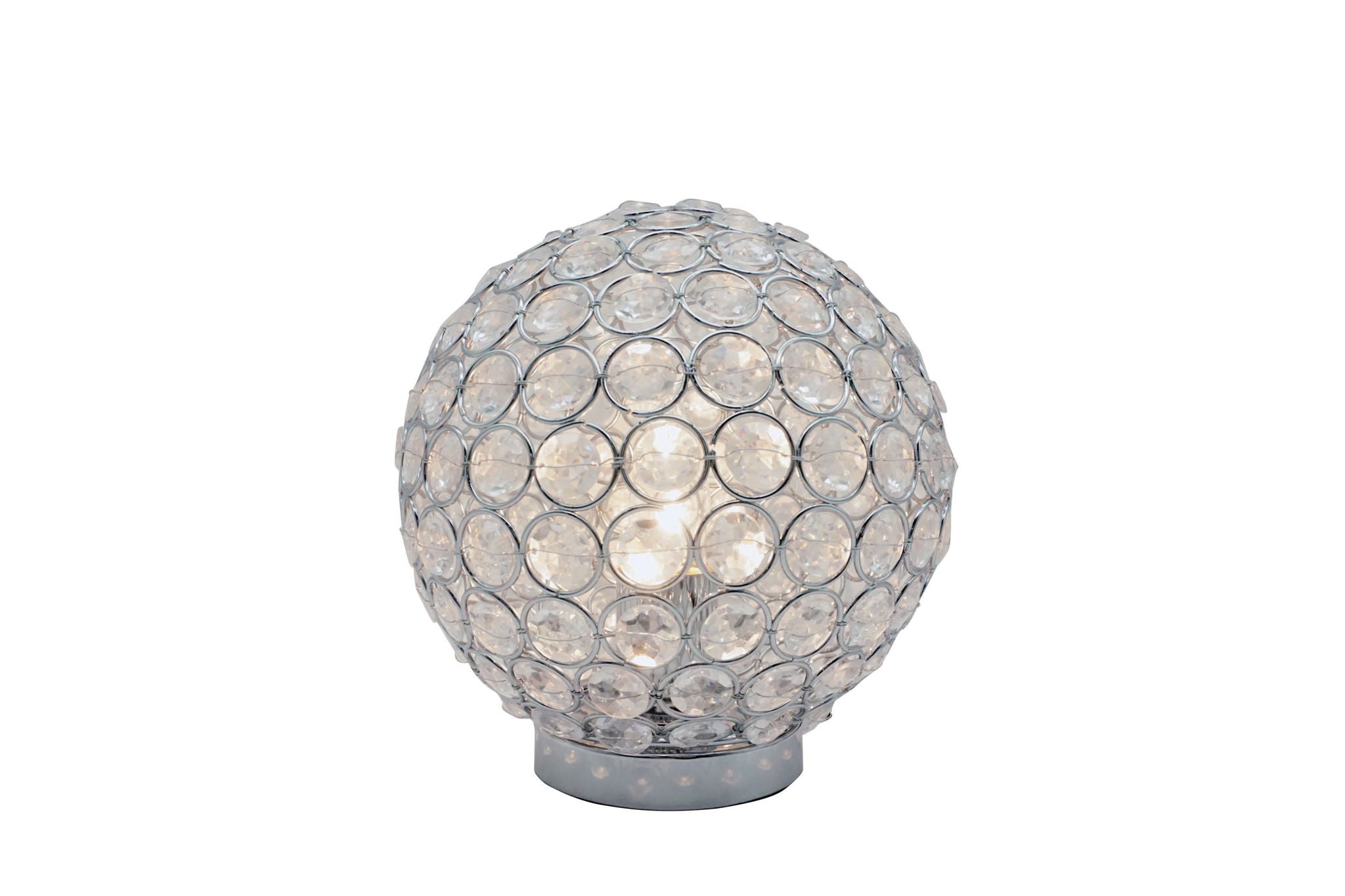 CRYSTAL GLOBE TABLE LAMP