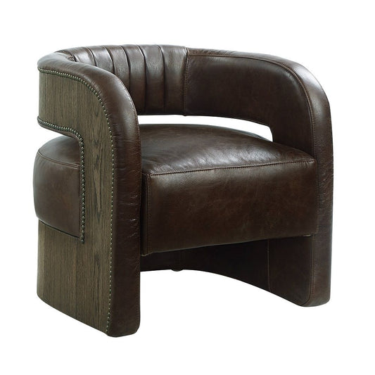 Feyre - Accent Chair - Espresso Top Grain Leather