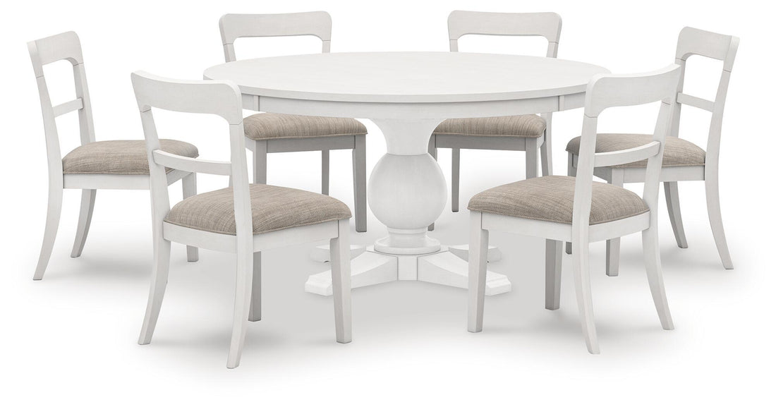 Greddinton - Round Dining Table Set