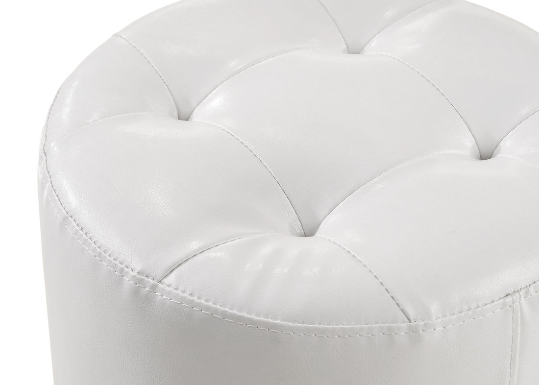MORGAN ROUND SWIVEL STOOL WHITE