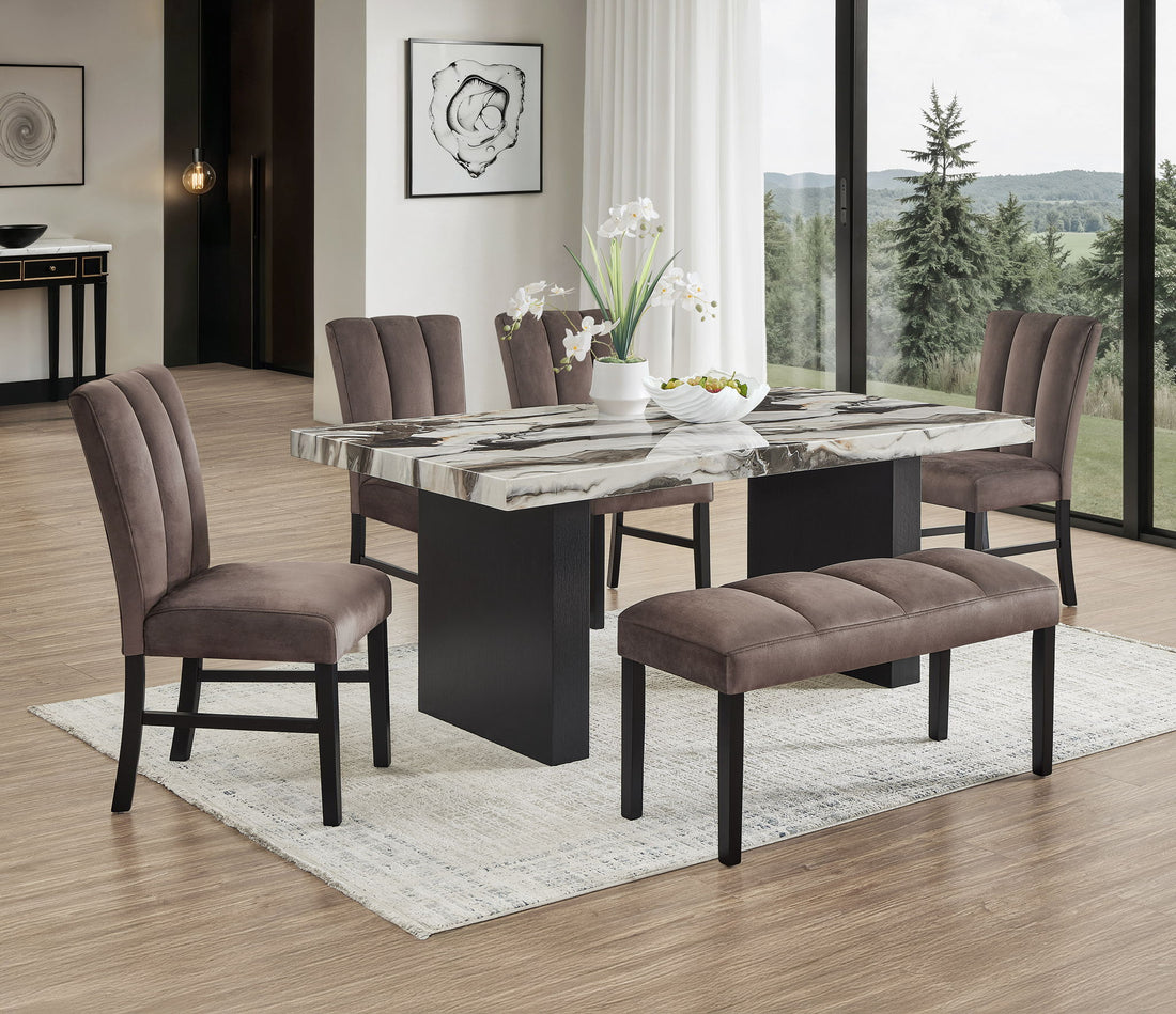 VEGA FAUX MARBLE DINING TABLE LEG