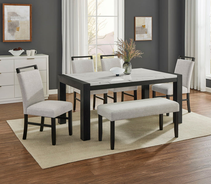 JULES FAUX MARBLE DINING TBL