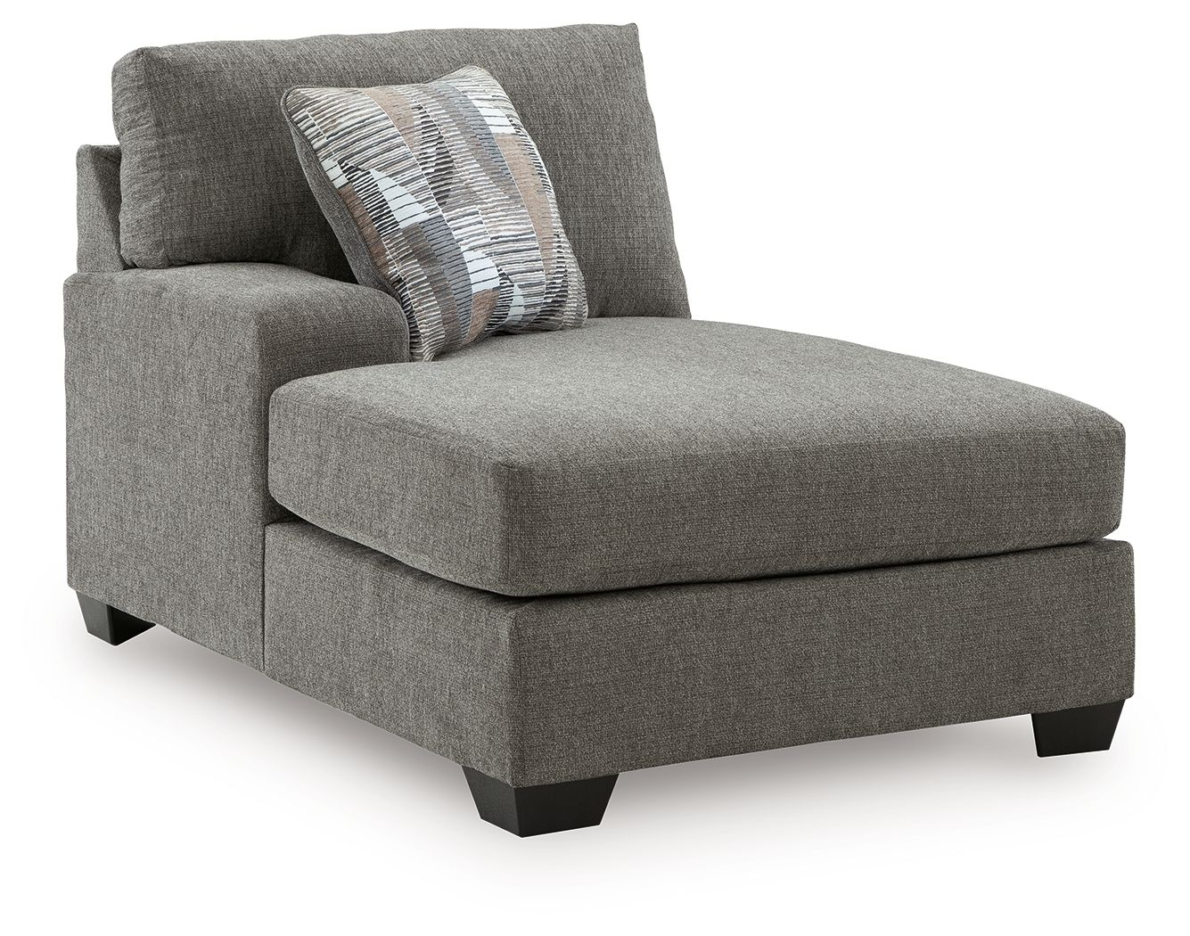 Clarington - 2 Pc. - 3-Piece Sectional And Oversized Ottoman - Greystone