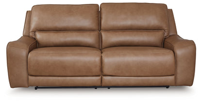 DeepWakes - Caramel - 2 Seat Power Reclining Sofa Adjustable Headrest