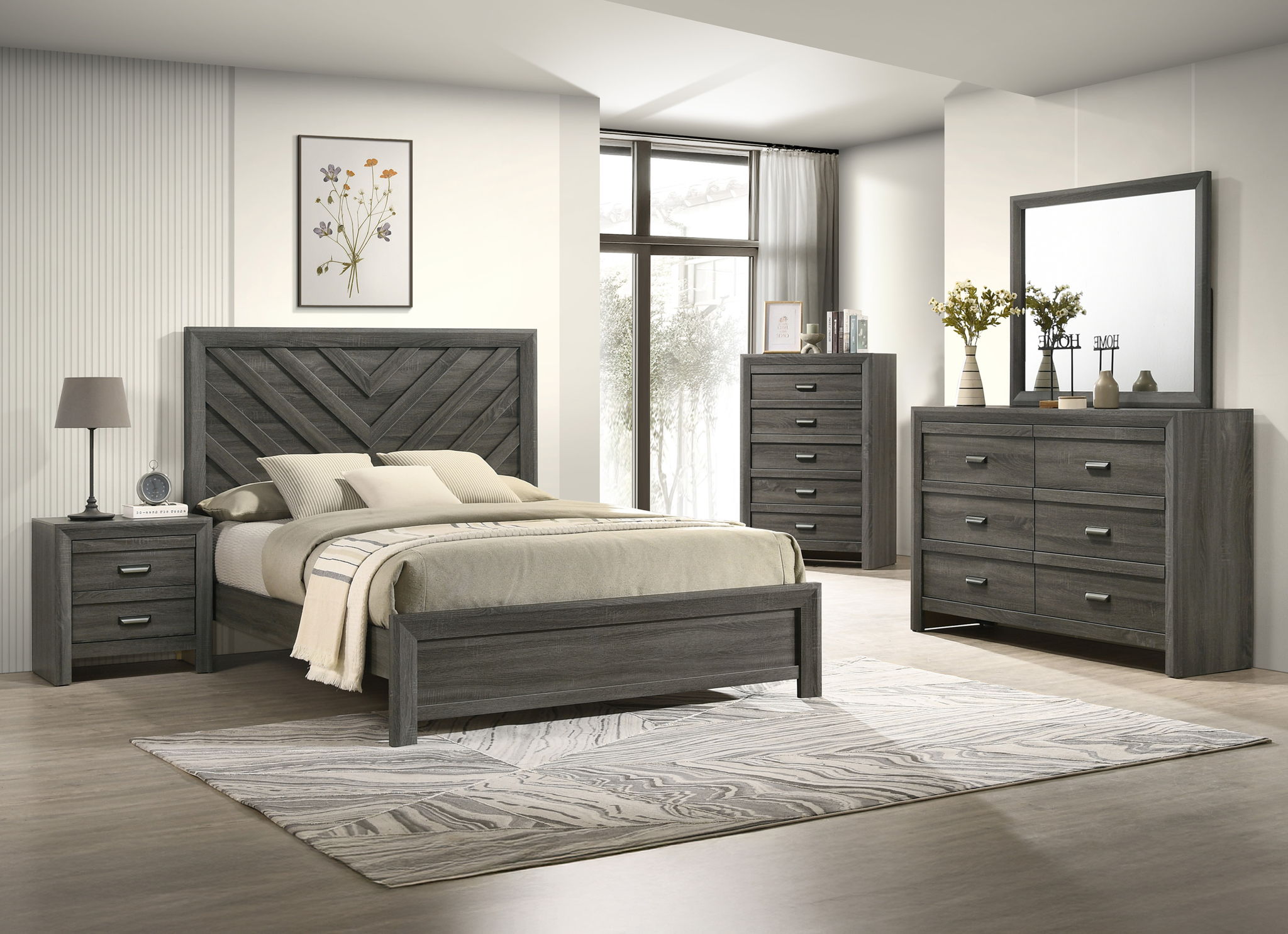 VALOR NIGHT STAND-GREY
