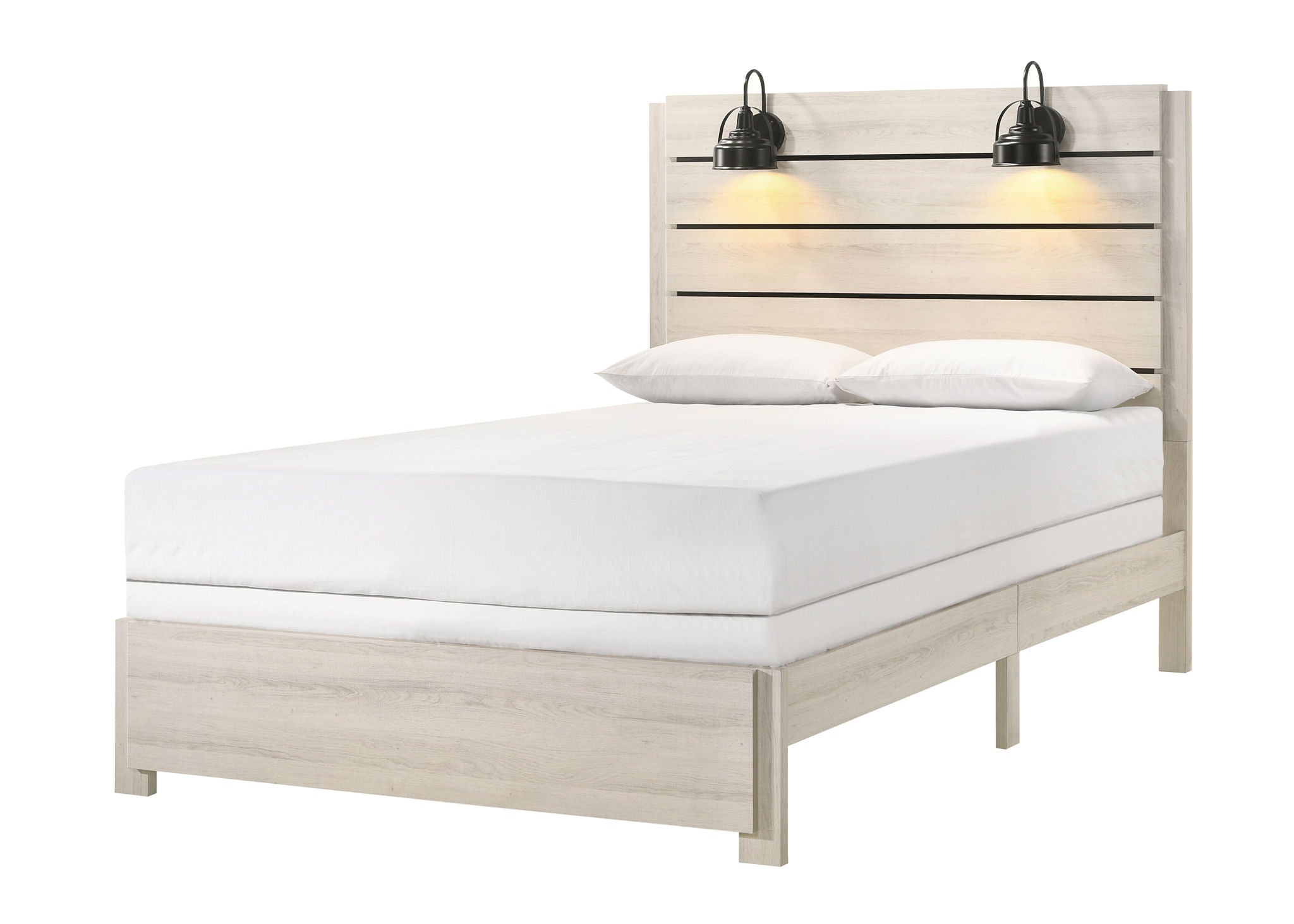 CARTER QUEEN PLATFORM BED IN 1 BOX WHITE