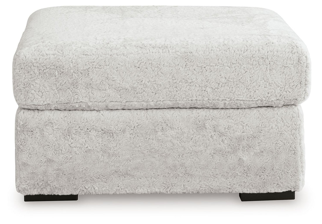 Cuddle Plush - 3 Pc. - 3-Piece Sectional, Chair And Ottoman - Arctic