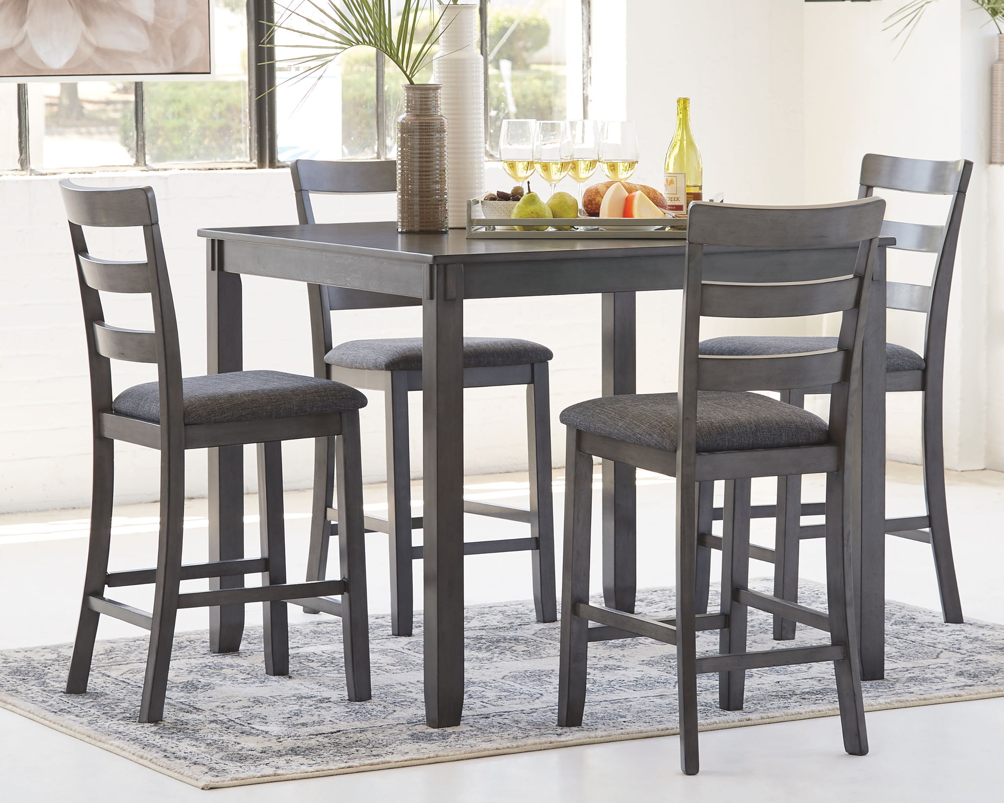 Bridson - Square Counter TBL Set (Set of 5) - Gray