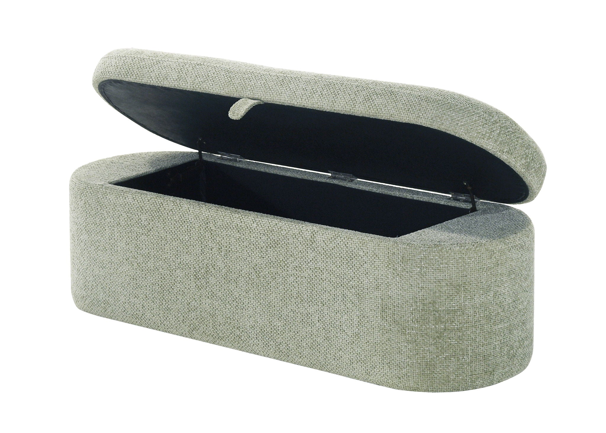 PHILIPA STORAGE BENCH-L.GREEN TWEED