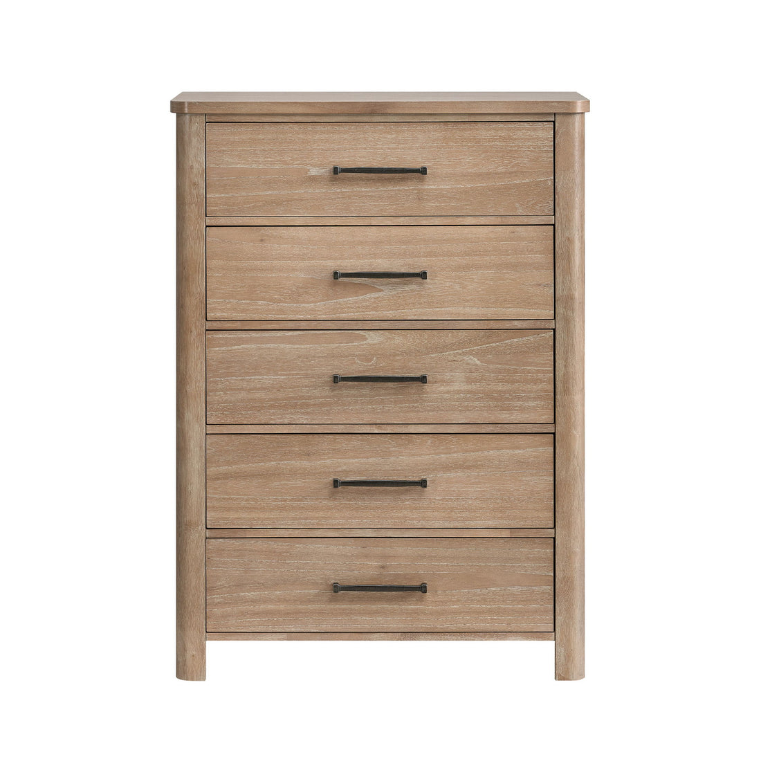 Anika - 5 Drawer Chest - Natural / Brown