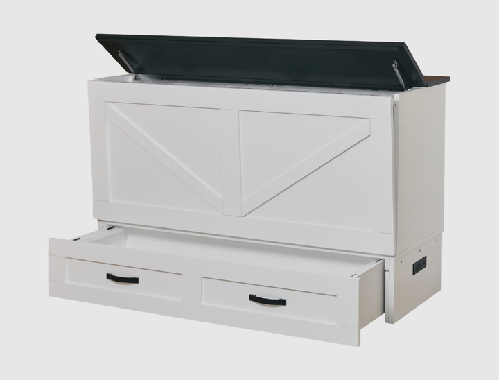 Barn White CabinetBed – Country Charm Meets Modern Functionality