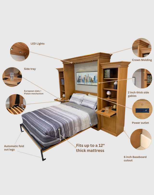 Monte Carlo Wall Bed – Space-Saving Design Meets Modern Comfort