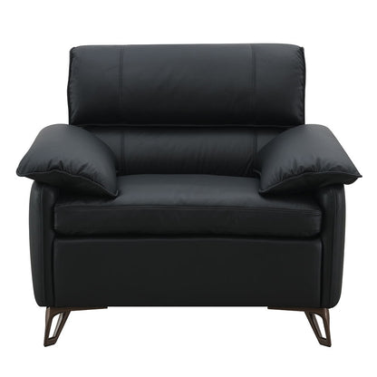 Eilene - Chair - Black Top Grain Leather