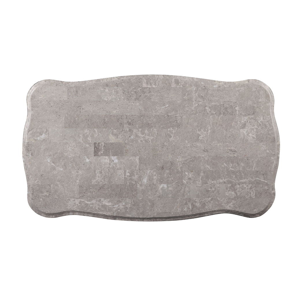 Ariadne - Coffee Table - Marble Top & Platinum