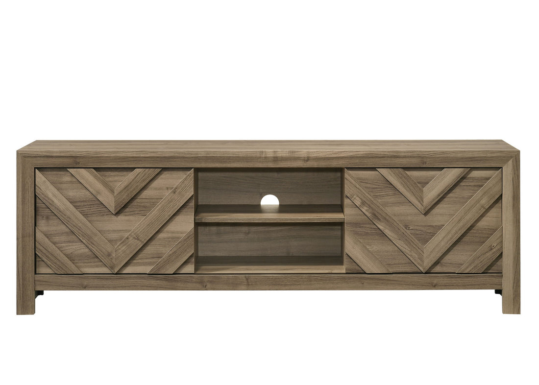 VALOR TV STAND-LIGHT BROWN