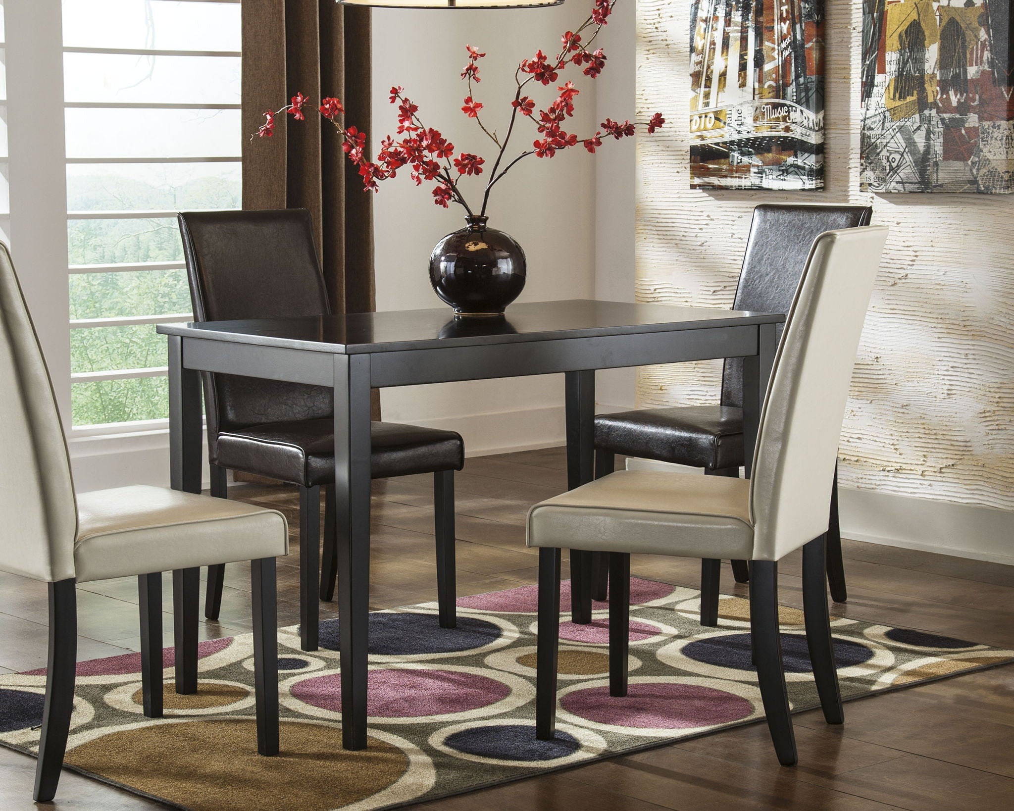 Kimonte - Rectangular Dining Room Table - Dark Brown