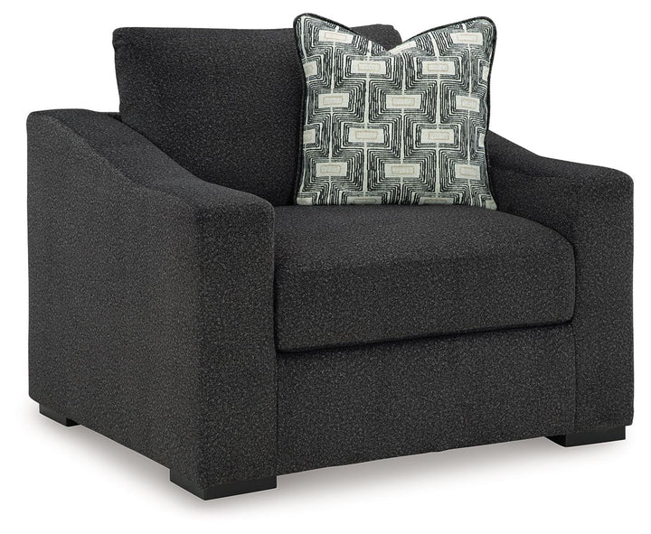 Wryenlynn - Chair And A Half - Fabric - Onyx