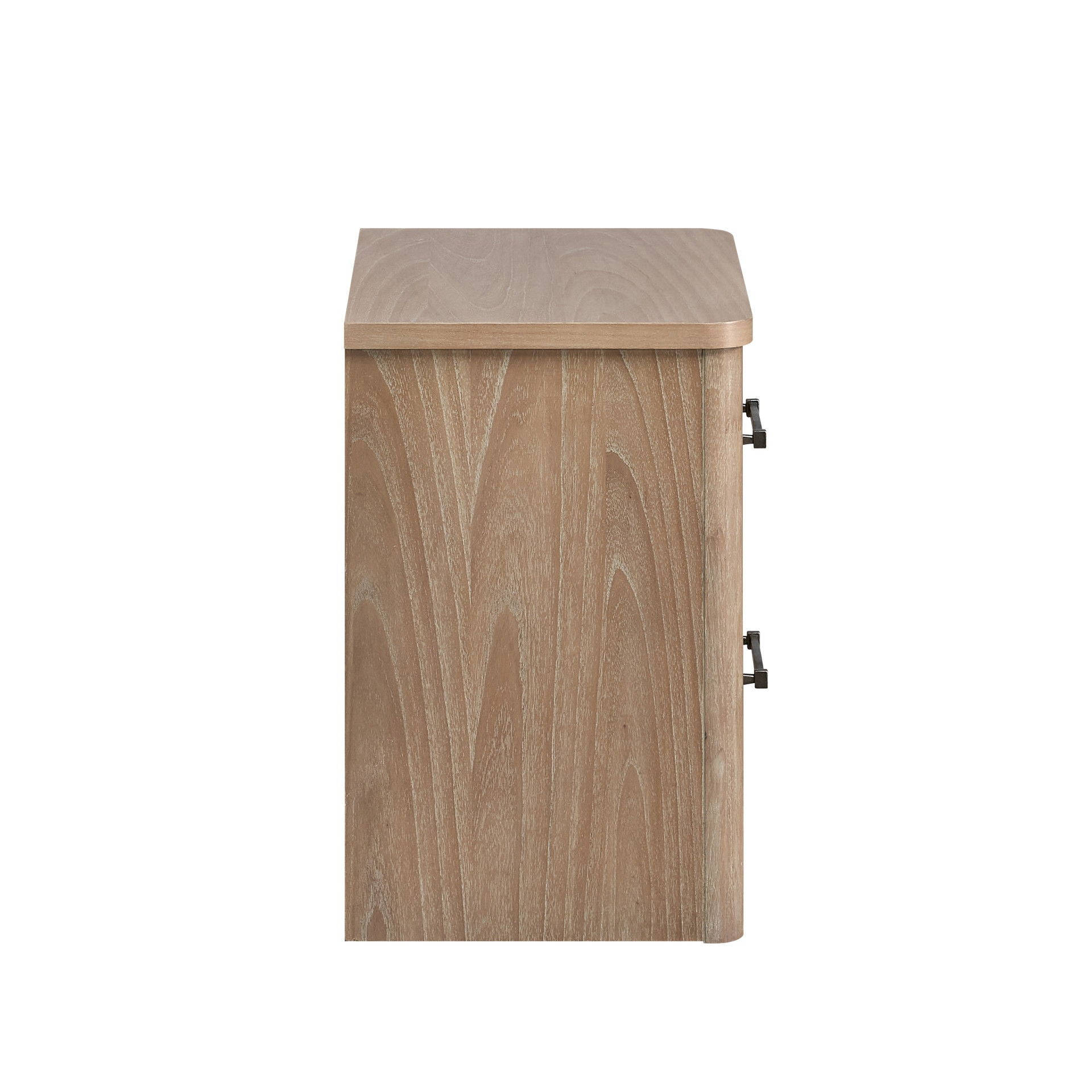 Anika - 2 Drawer Nightstand - Natural / Brown