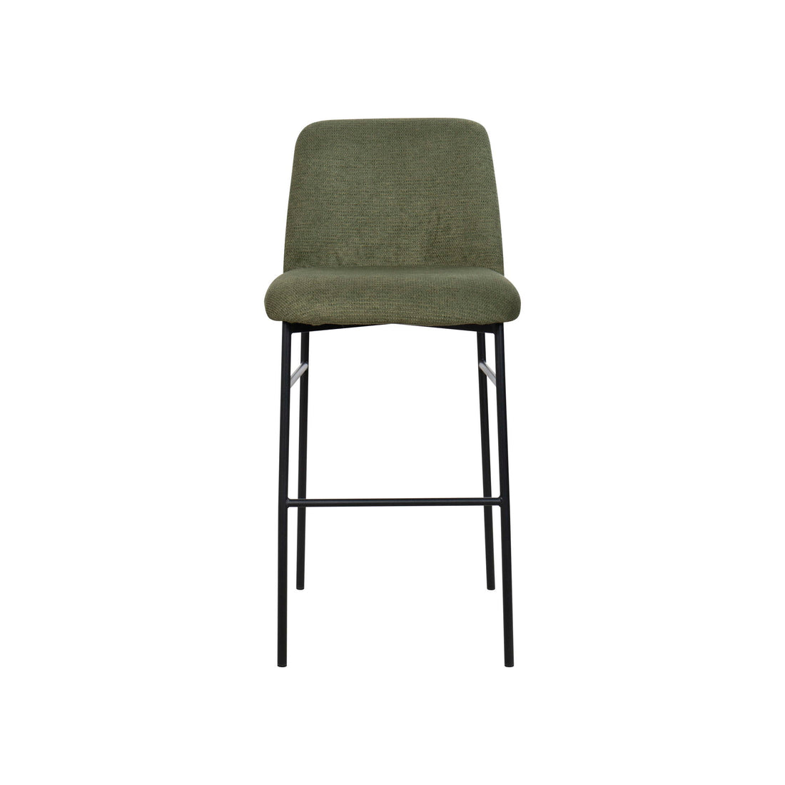 Erik - Bar Chair With Black Metal Frame (Set of 2)