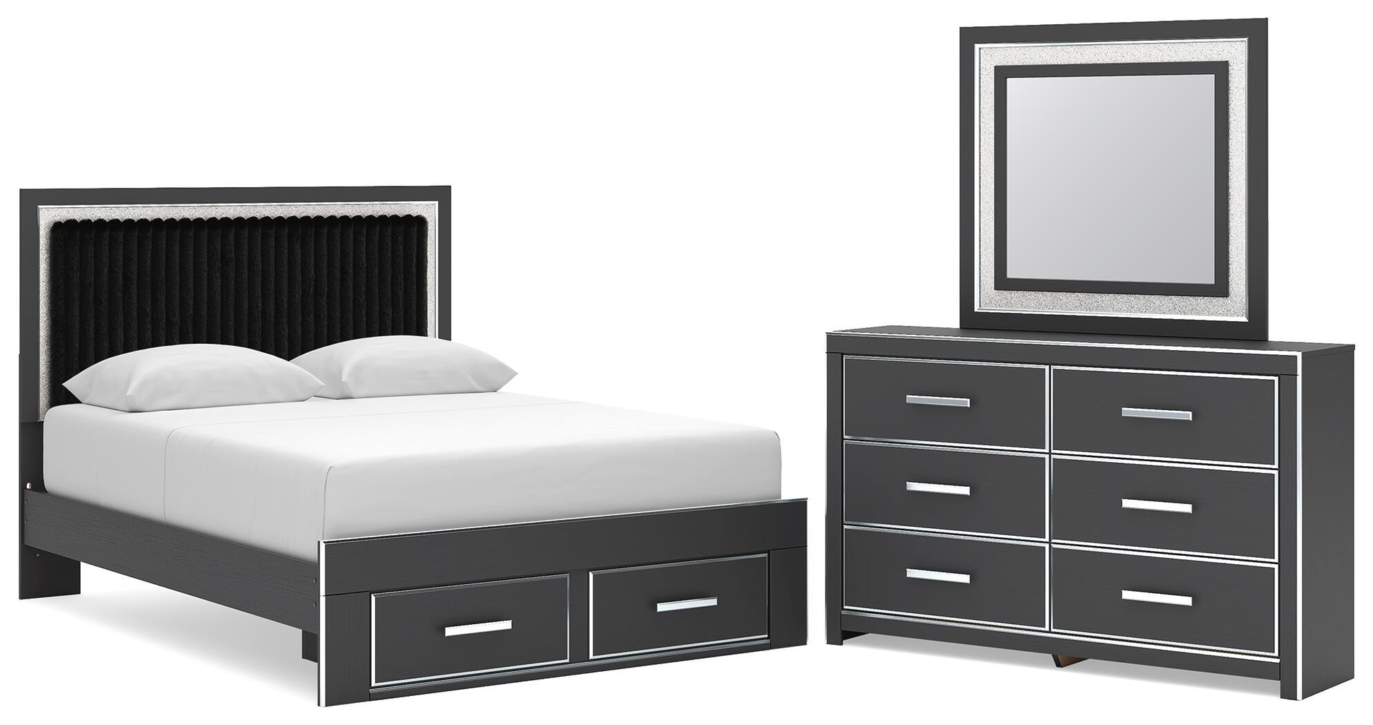Zuraleus - Upholstered Panel Platform Storage Bedroom Set
