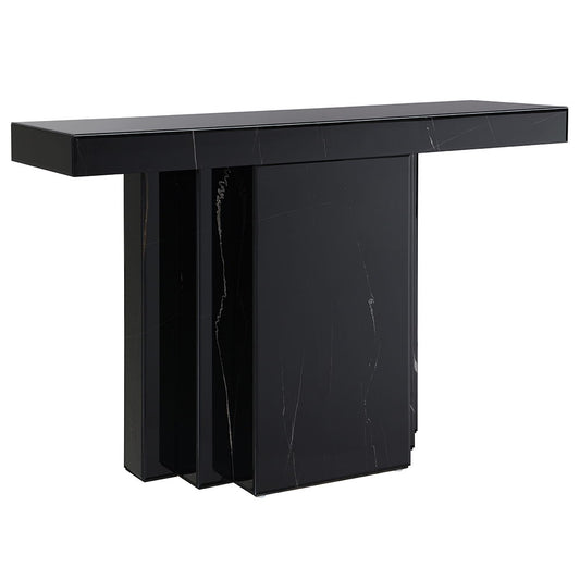 Drisana - Console Table - Black Mirrored