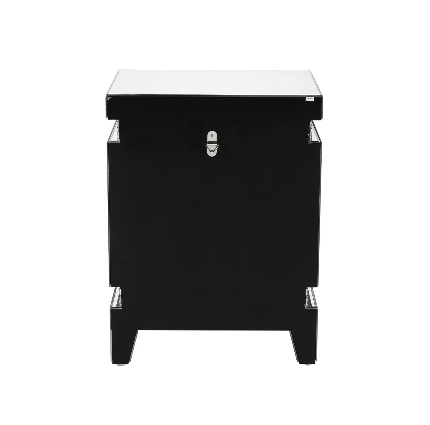 Lotus - Accent Table - Mirrored & Faux Ice Cube Crystals