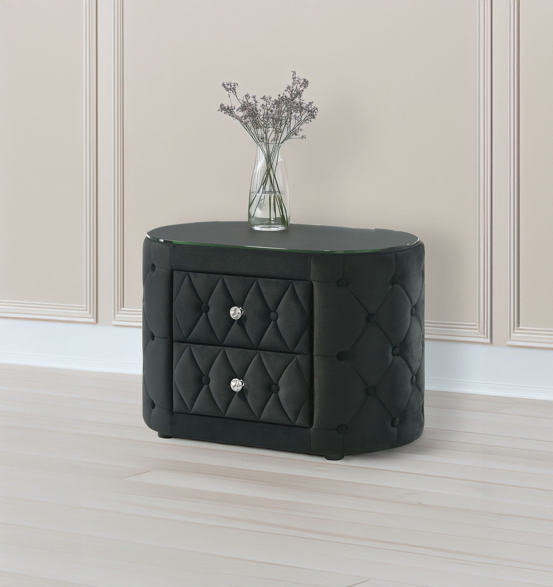 VOLTARE NIGHT STAND BLACK