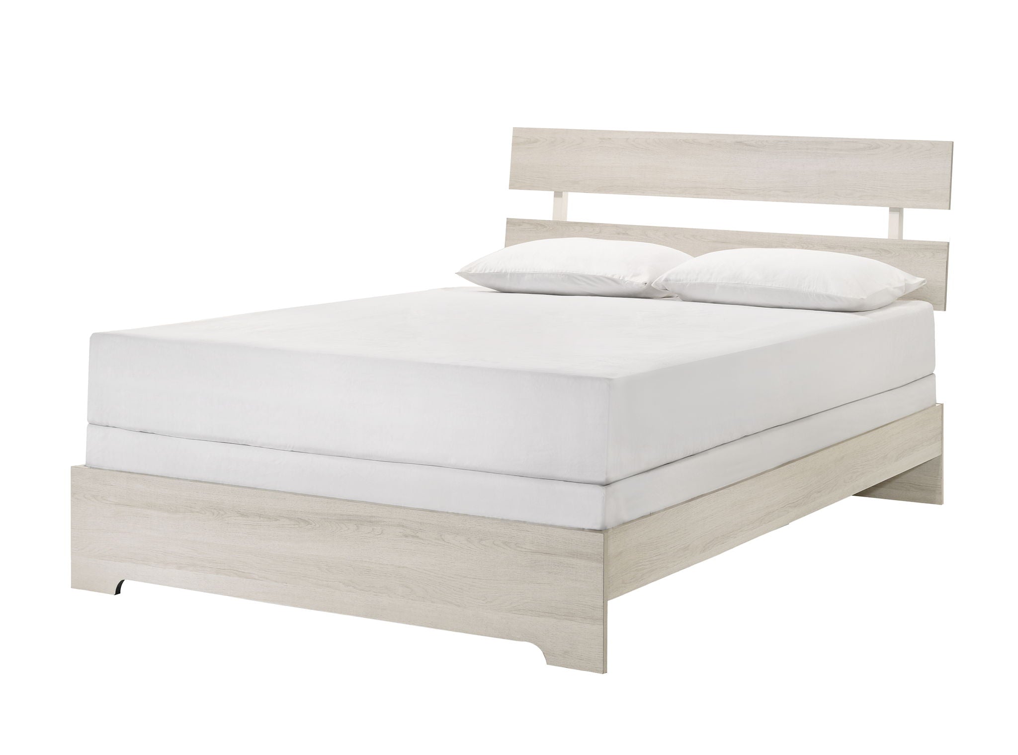 ATTICUS FULL PLATFORM BED IN 1 BOX WHITE