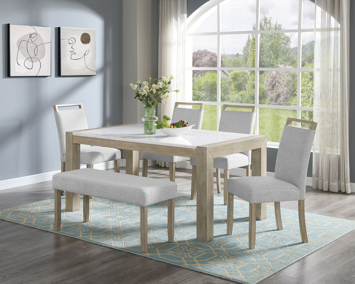 Dune - Bench - Wired White