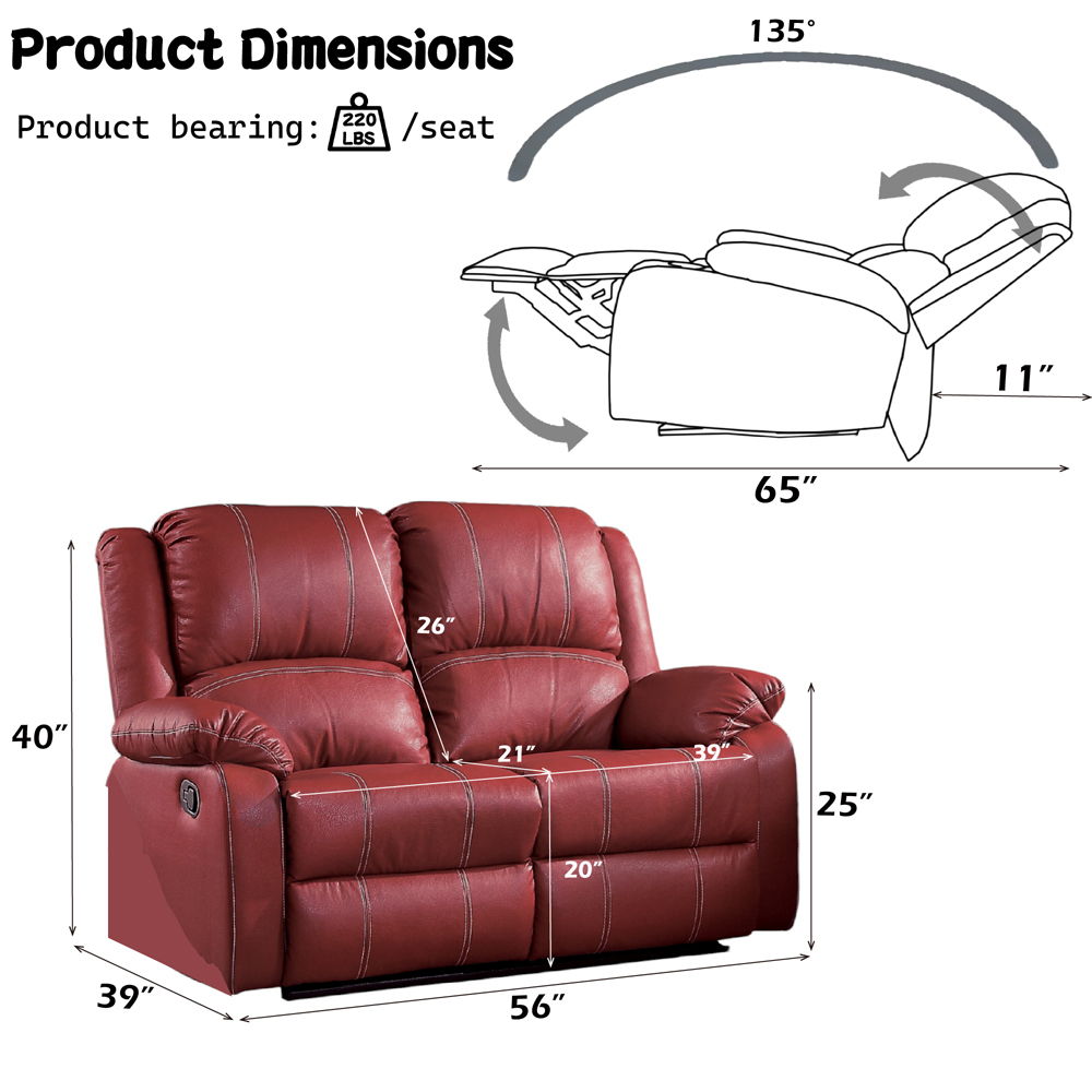 Zuriel - Motion Loveseat