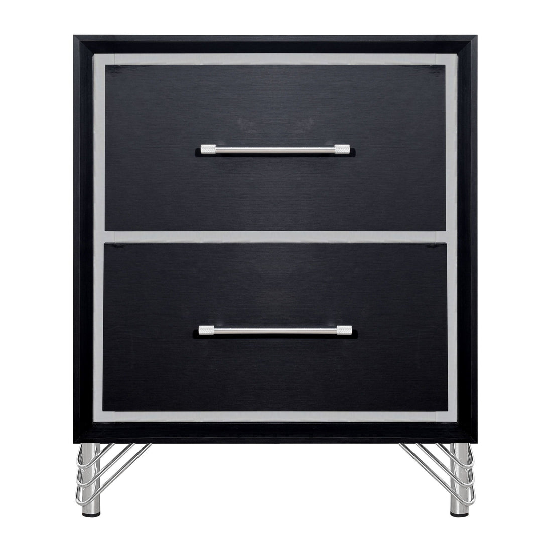 Ava - 2 Drawer Nightstand - Ebony