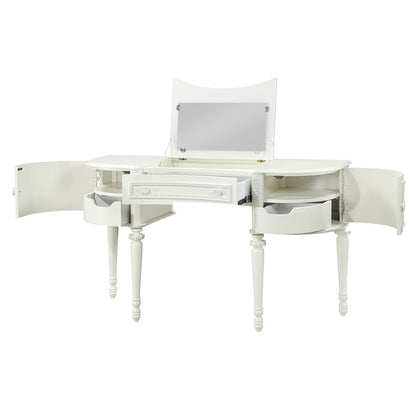 Dorothy - Vanity Desk & Mirror - Ivory